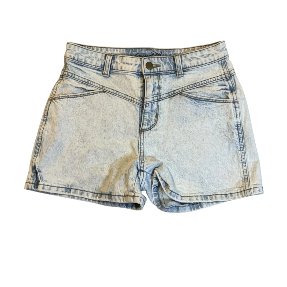 Universal Thread Vintage Style High Rise Acid Wash Jean Shorts Size 4 (27)